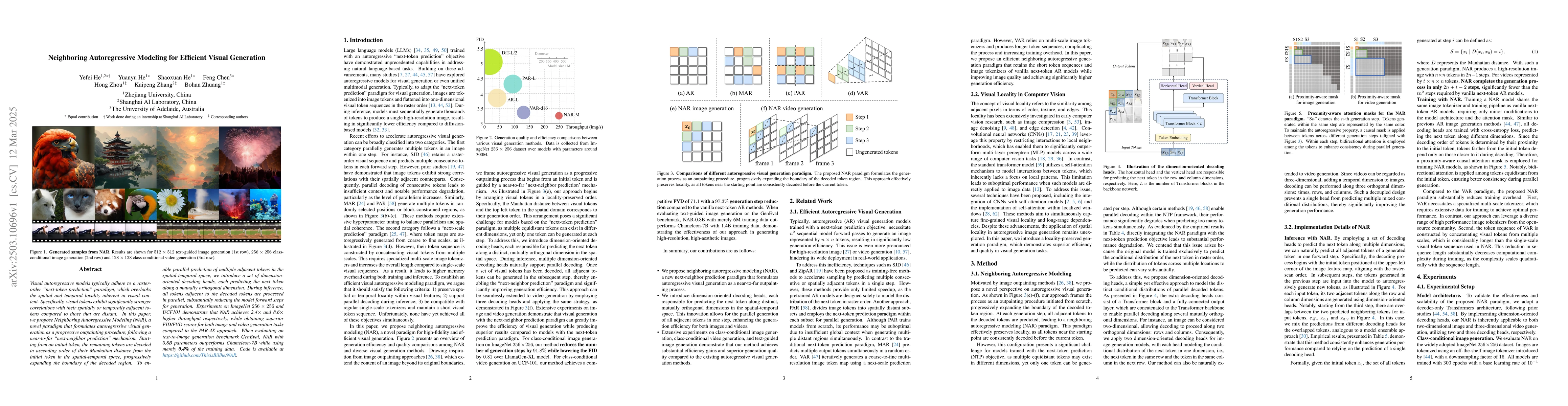 Thumbnail for Neighboring Autoregressive Modeling for Efficient Visual Generation