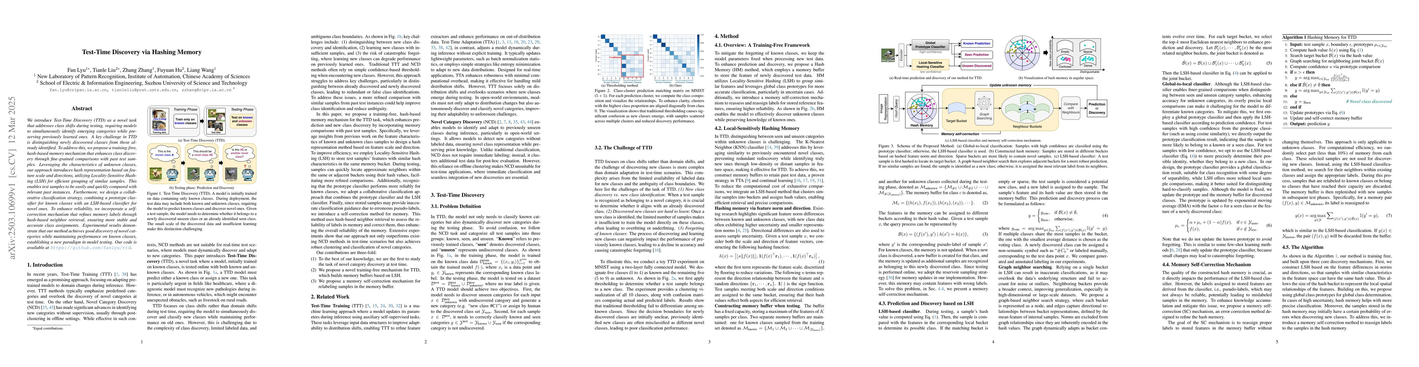 Thumbnail for Test-Time Discovery via Hashing Memory