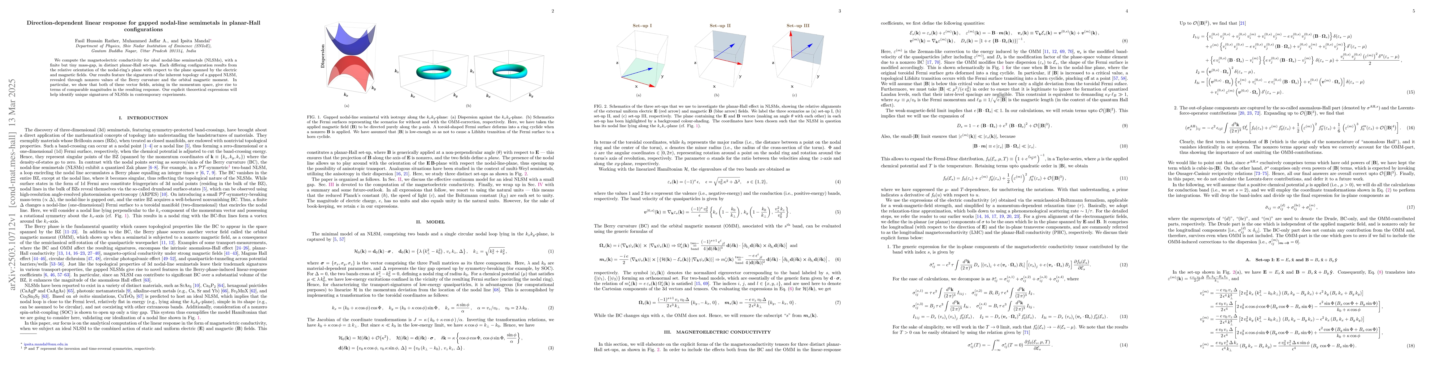 Thumbnail for Direction-dependent linear response for gapped nodal-line semimetals in
  planar-Hall configurations