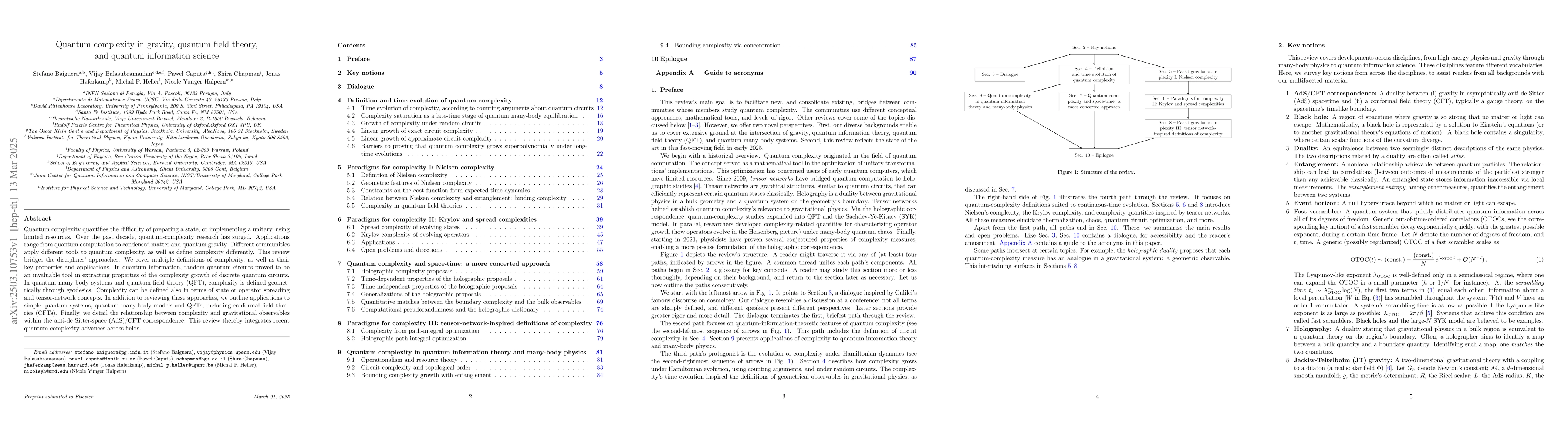 Thumbnail for Quantum complexity in gravity, quantum field theory, and quantum
  information science