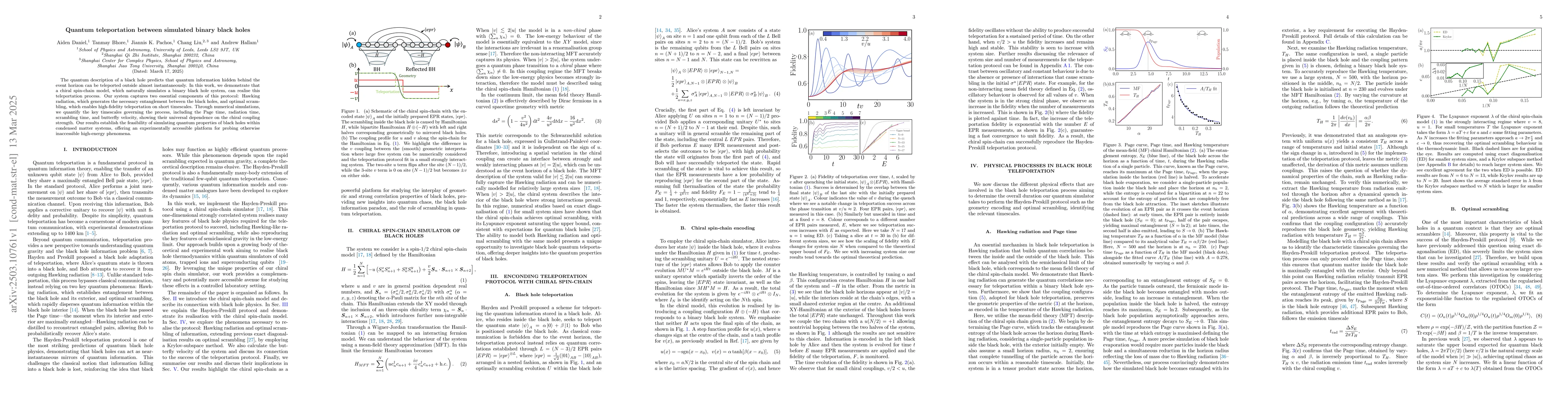 Thumbnail for Quantum teleportation between simulated binary black holes