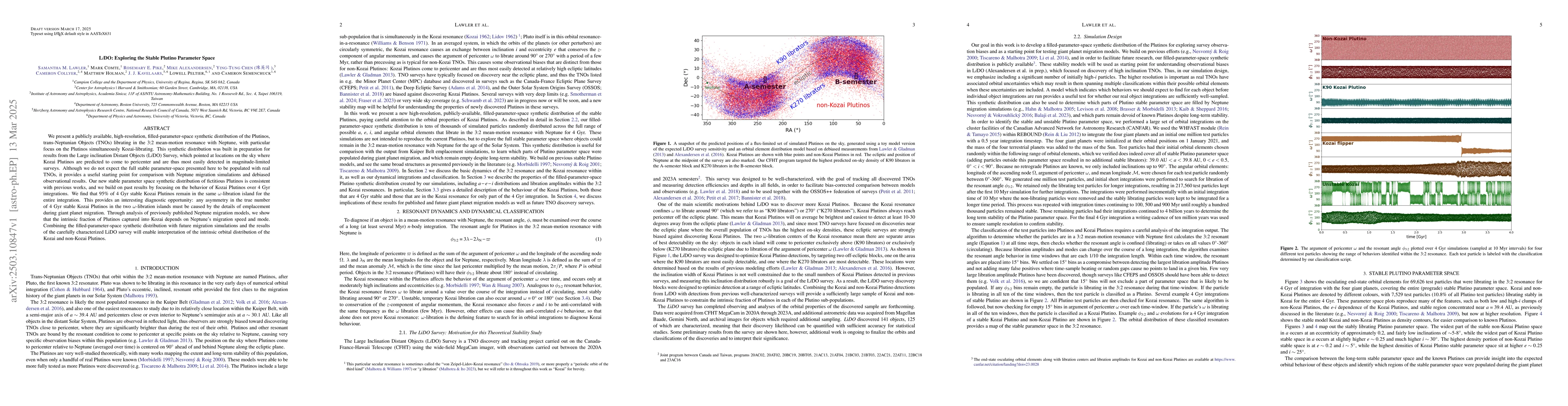 Thumbnail for LiDO: Exploring the Stable Plutino Parameter Space