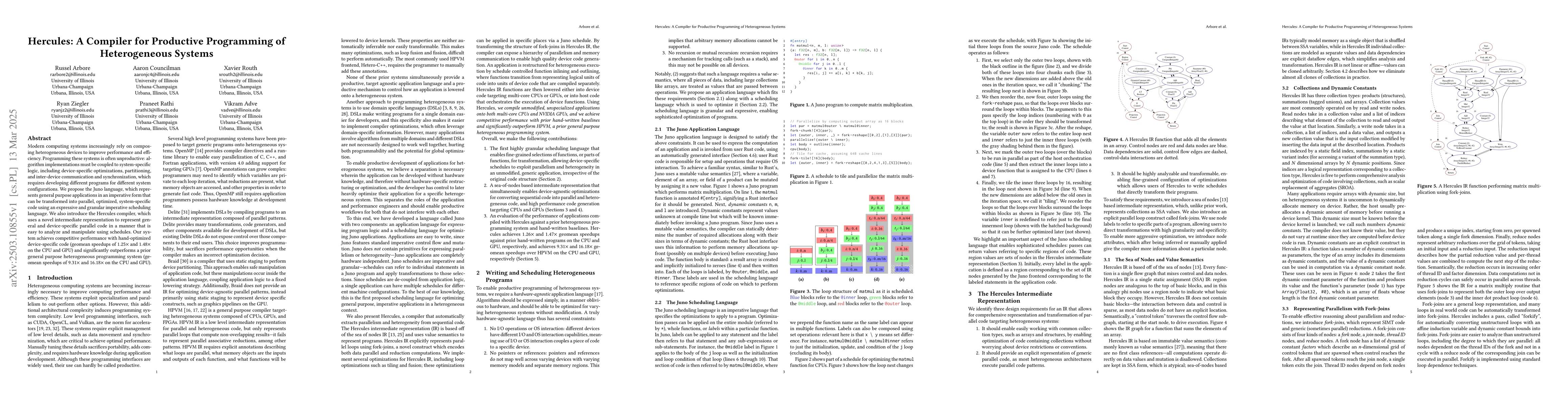 Thumbnail for Hercules: A Compiler for Productive Programming of Heterogeneous Systems