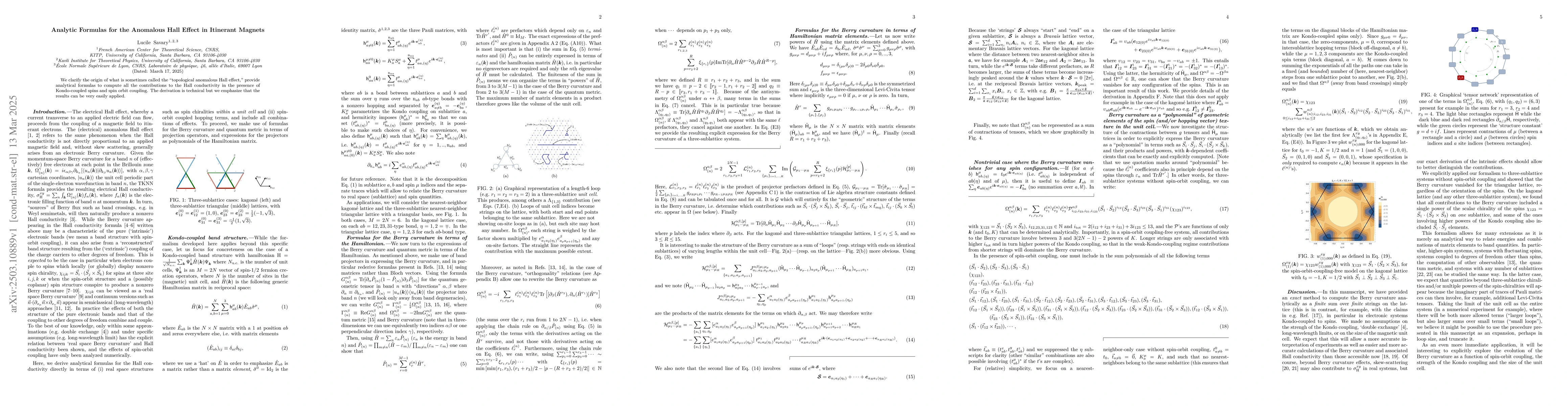 Thumbnail for Analytic Formulas for the Anomalous Hall Effect in Itinerant Magnets