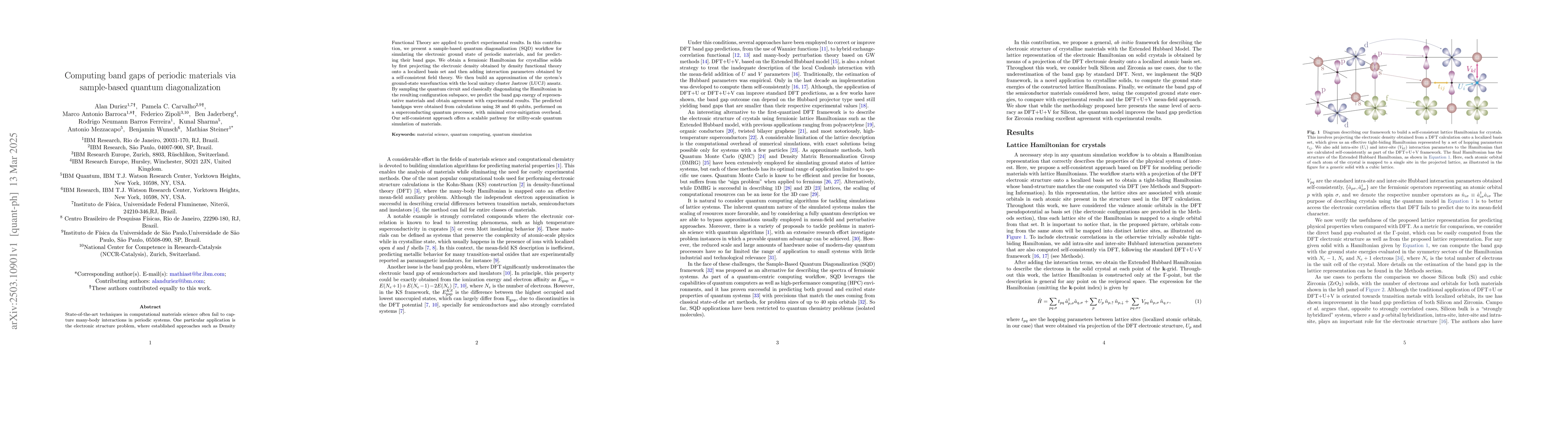 Thumbnail for Computing band gaps of periodic materials via sample-based quantum
  diagonalization
