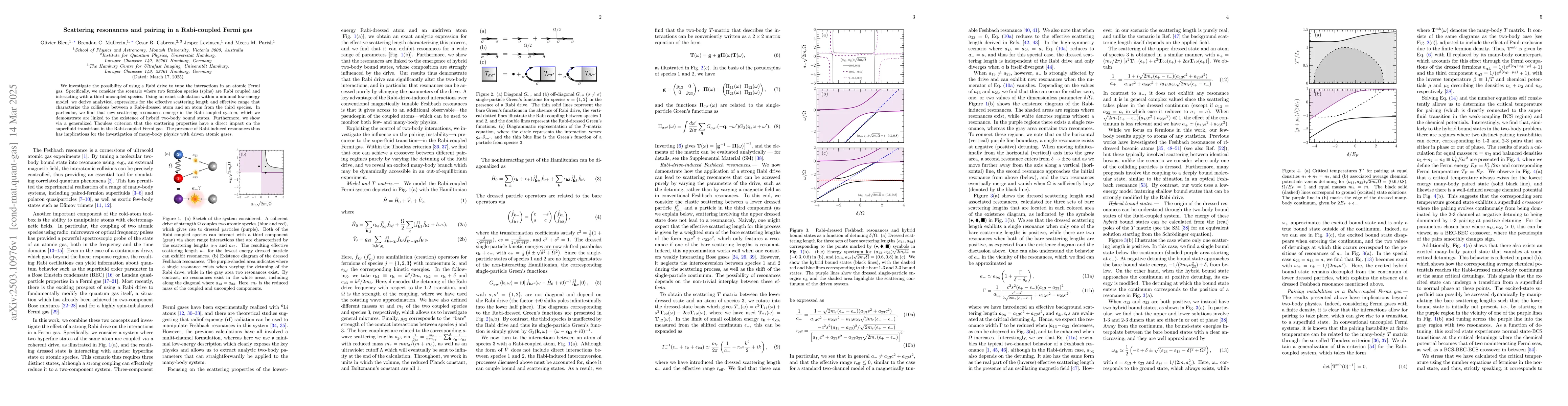 Thumbnail for Scattering resonances and pairing in a Rabi-coupled Fermi gas