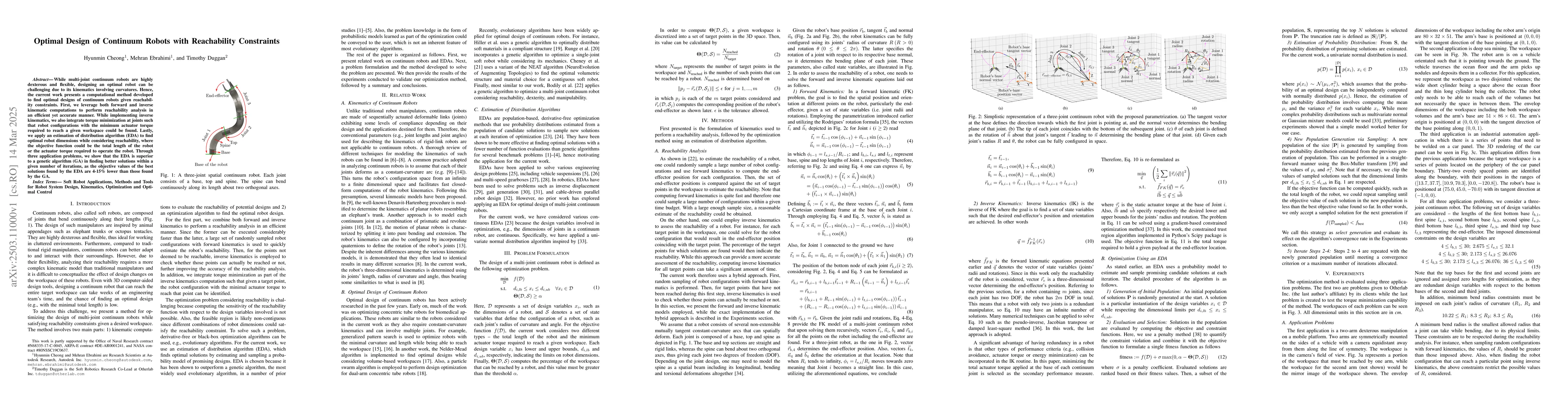 Thumbnail for Optimal Design of Continuum Robots with Reachability Constraints
