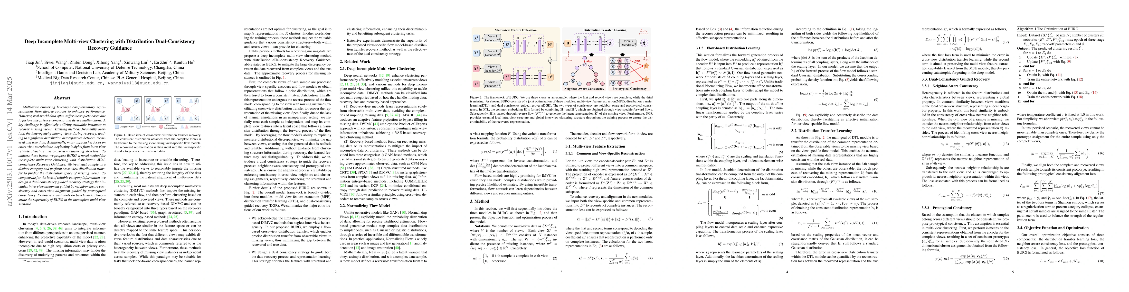 Thumbnail for Deep Incomplete Multi-view Clustering with Distribution Dual-Consistency
  Recovery Guidance