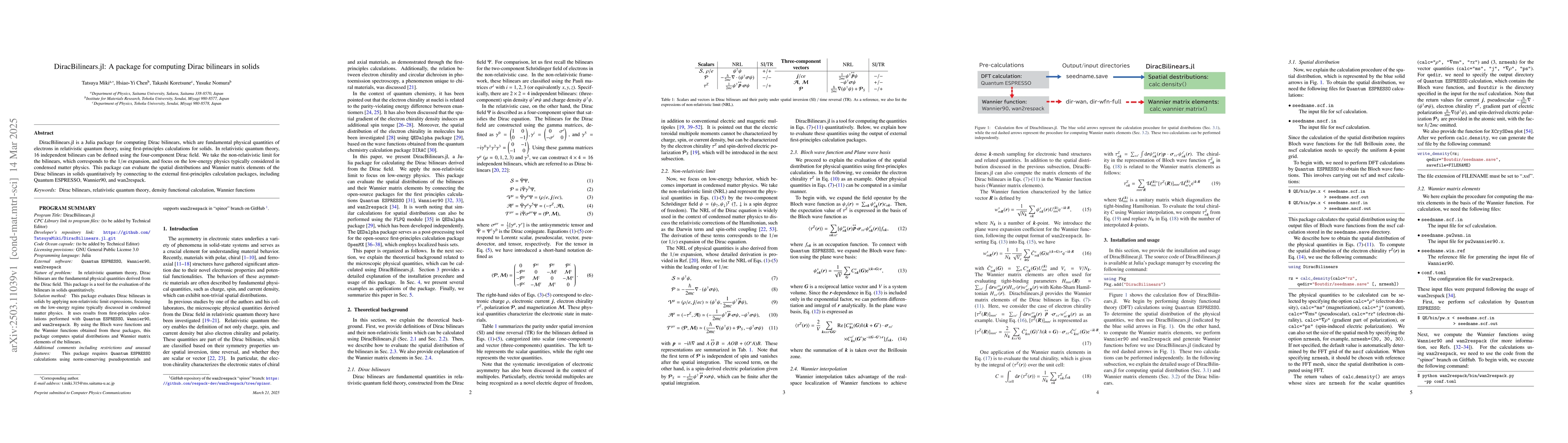 Thumbnail for DiracBilinears.jl: A package for computing Dirac bilinears in solids