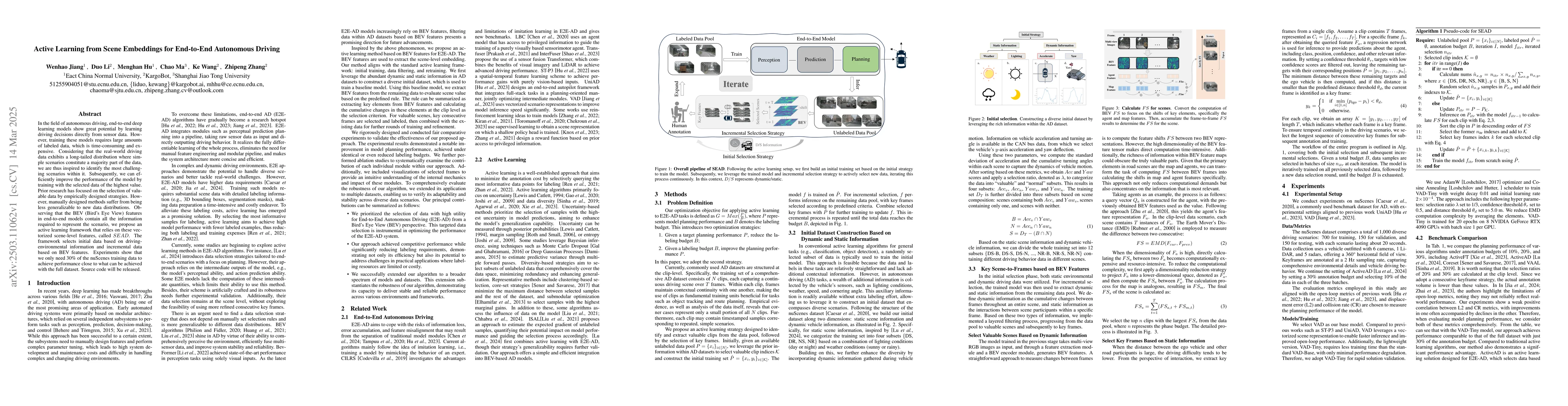 Thumbnail for Active Learning from Scene Embeddings for End-to-End Autonomous Driving