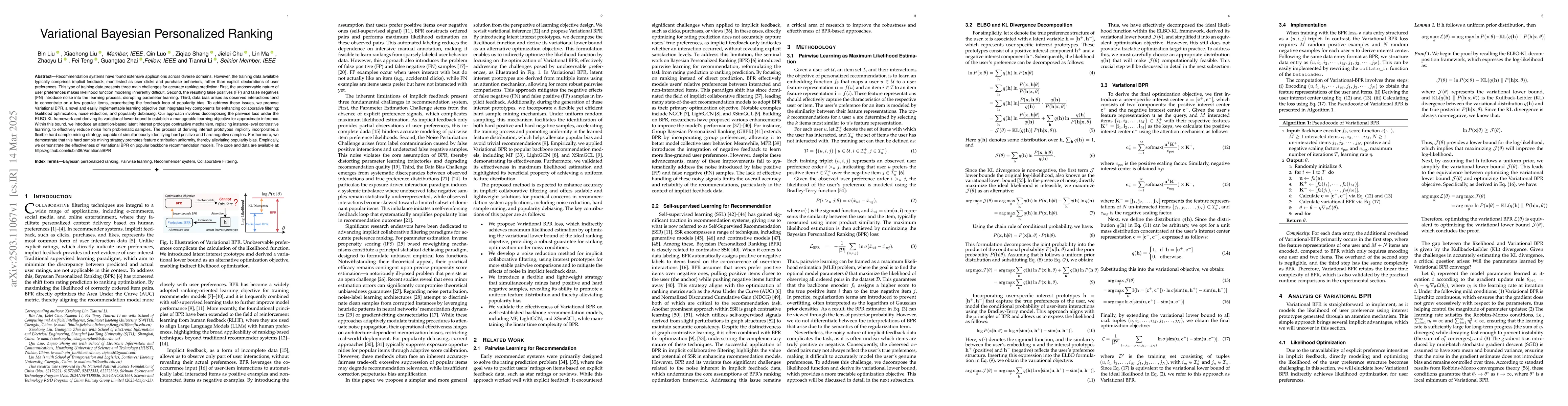 Thumbnail for Variational Bayesian Personalized Ranking