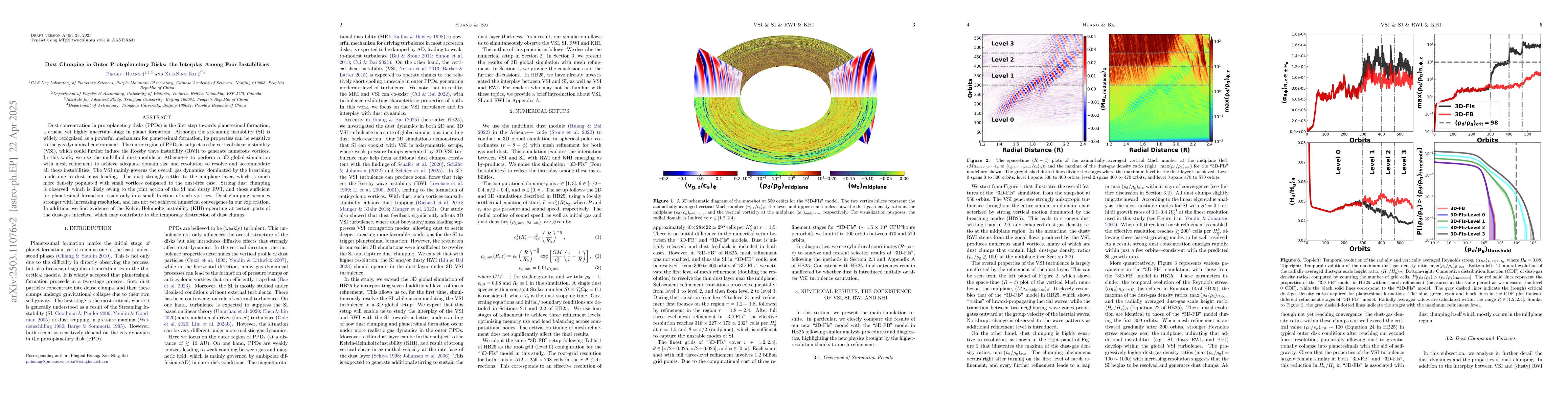 Thumbnail for Dust Clumping in Outer Protoplanetary Disks: the Interplay Among Four
  Instabilities