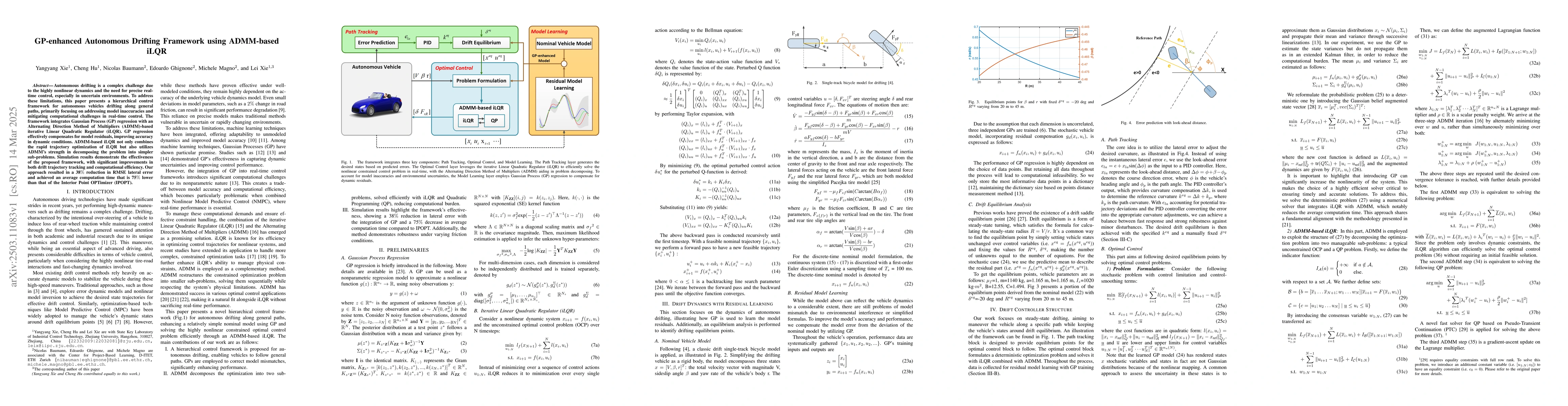 Thumbnail for GP-enhanced Autonomous Drifting Framework using ADMM-based iLQR