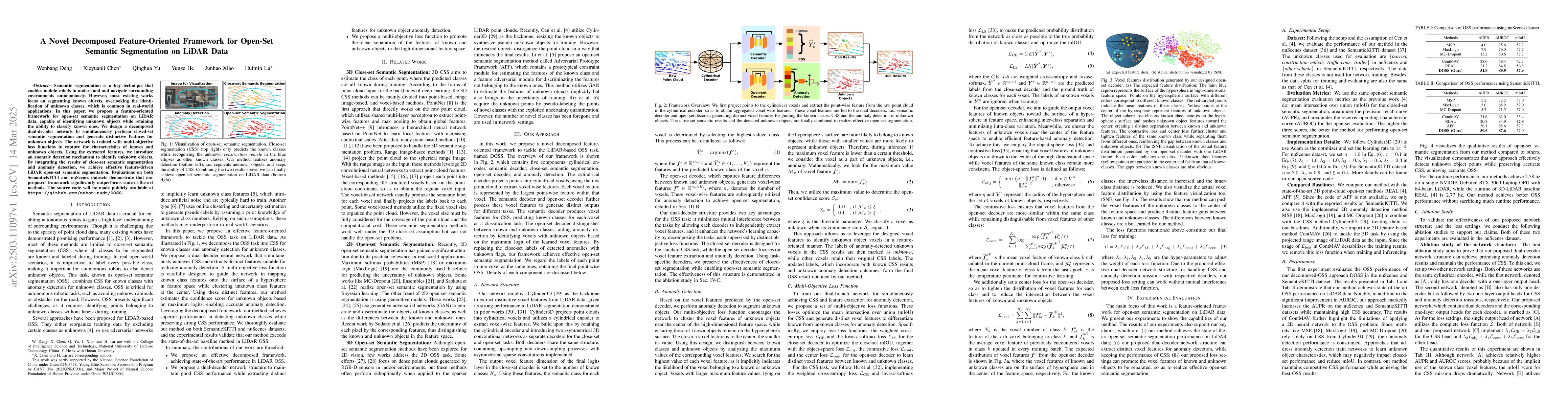 Thumbnail for A Novel Decomposed Feature-Oriented Framework for Open-Set Semantic
  Segmentation on LiDAR Data