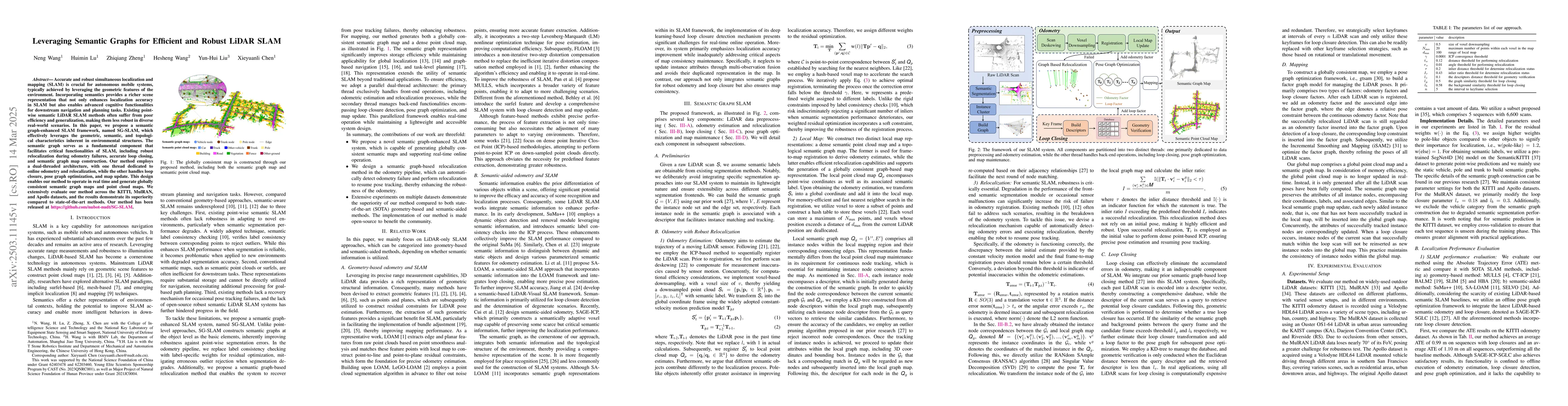 Thumbnail for Leveraging Semantic Graphs for Efficient and Robust LiDAR SLAM