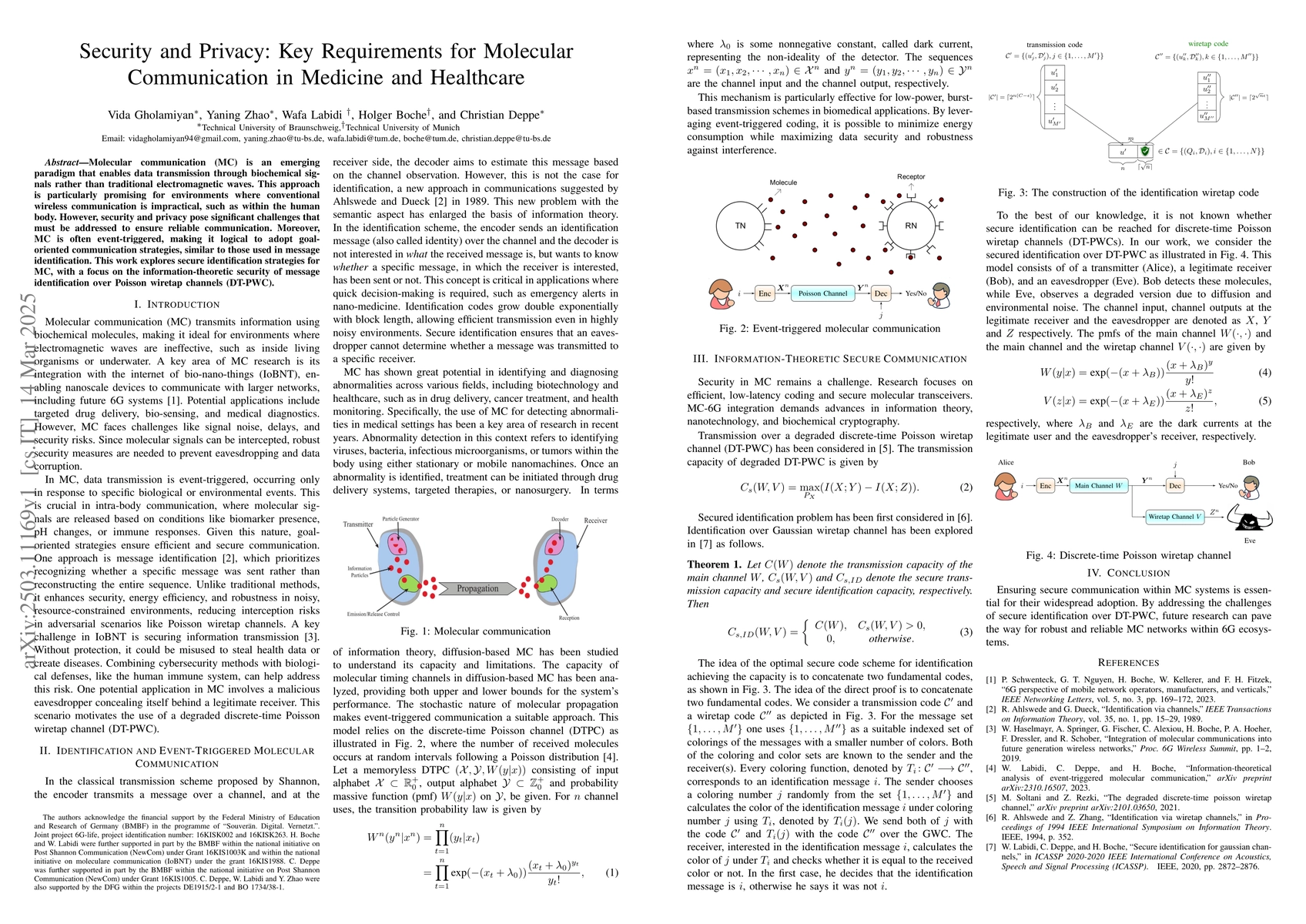 Thumbnail for Security and Privacy: Key Requirements for Molecular Communication in
  Medicine and Healthcare