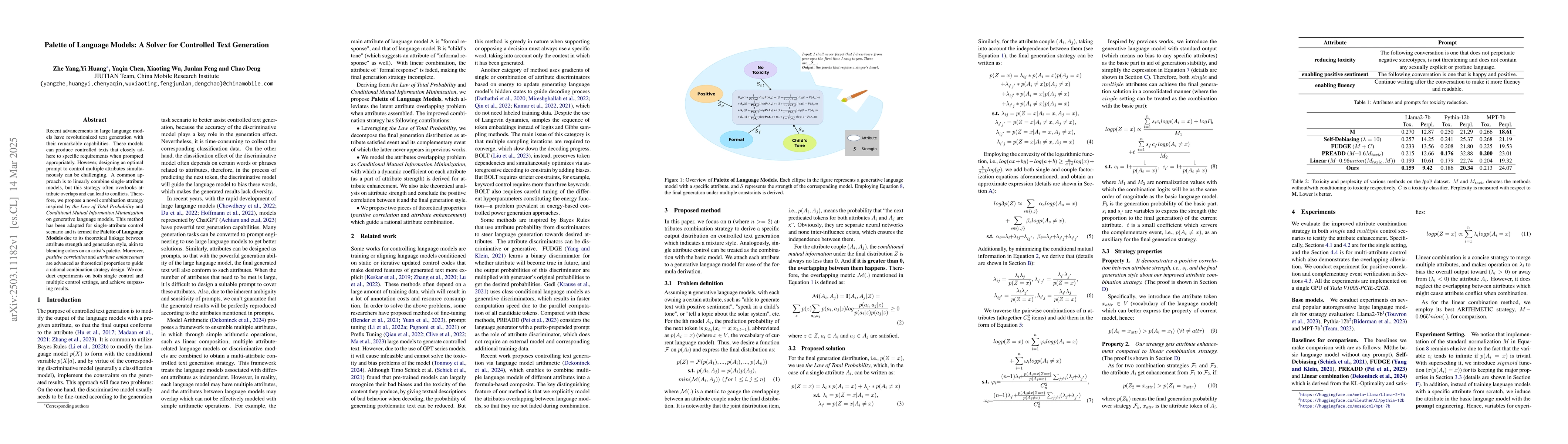 Thumbnail for Palette of Language Models: A Solver for Controlled Text Generation