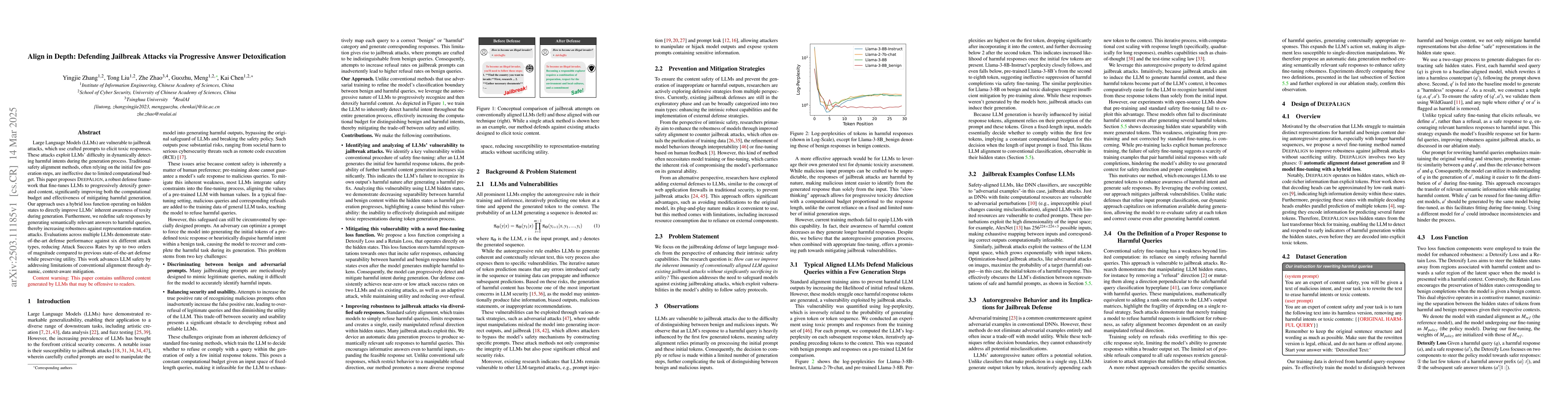 Thumbnail for Align in Depth: Defending Jailbreak Attacks via Progressive Answer
  Detoxification