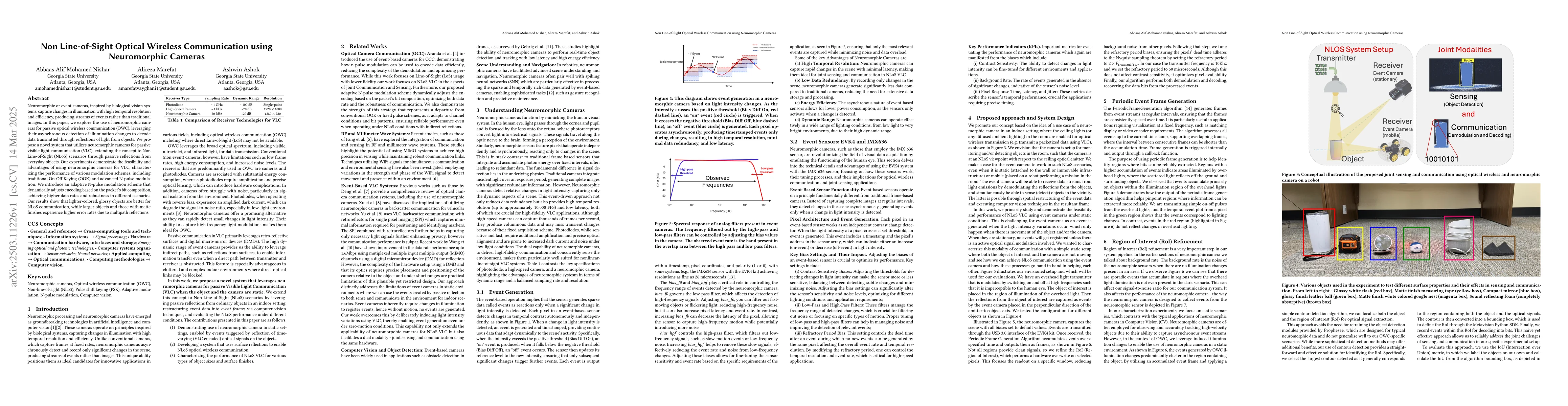 Thumbnail for Non Line-of-Sight Optical Wireless Communication using Neuromorphic
  Cameras
