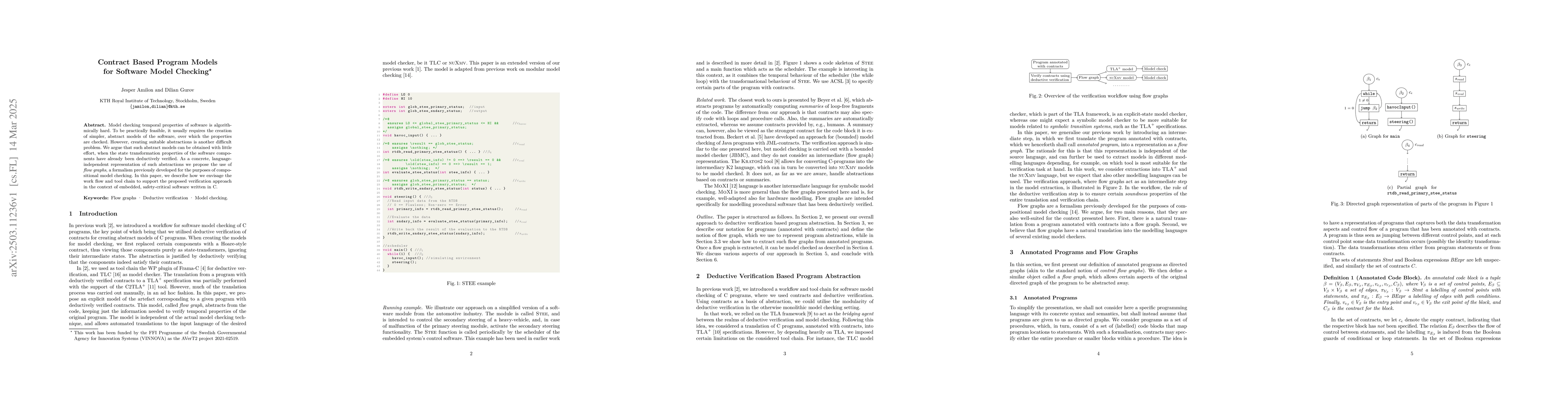Thumbnail for Contract Based Program Models for Software Model Checking