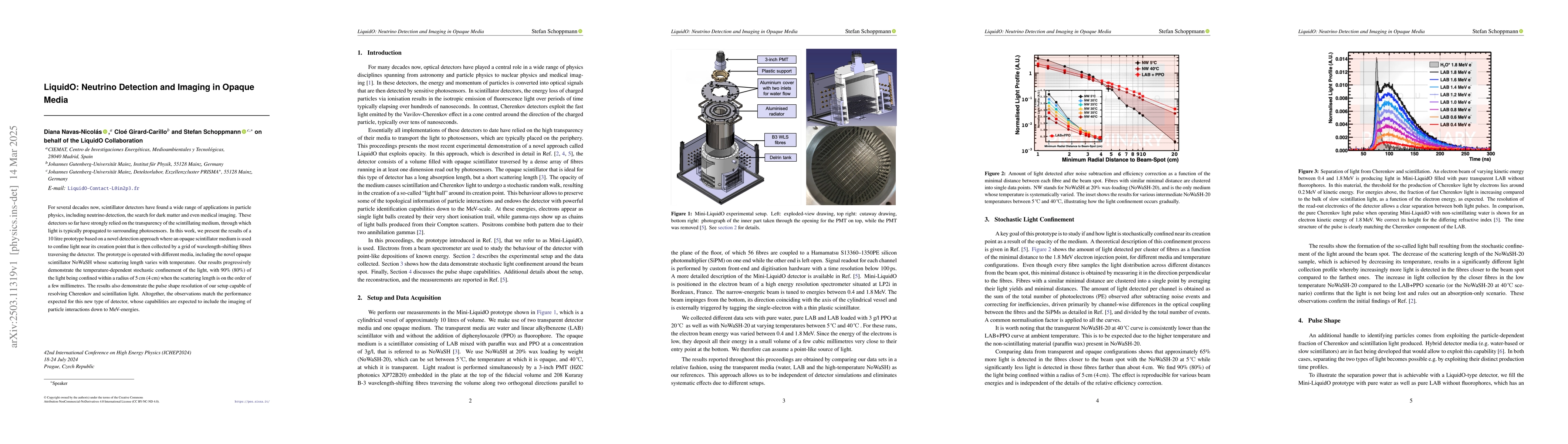 Thumbnail for LiquidO: Neutrino Detection and Imaging in Opaque Media