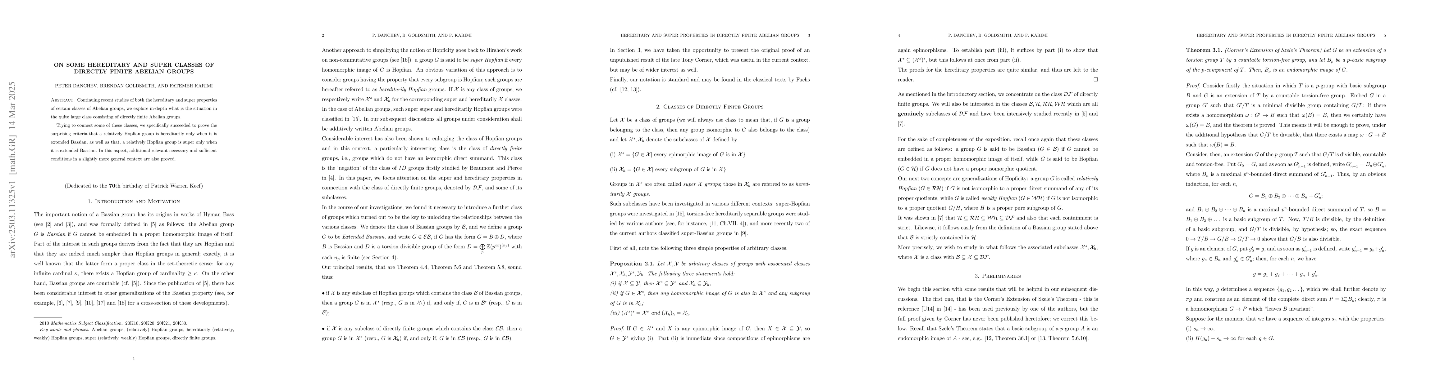 Thumbnail for On Some Hereditary and Super Classes of Directly Finite Abelian Groups