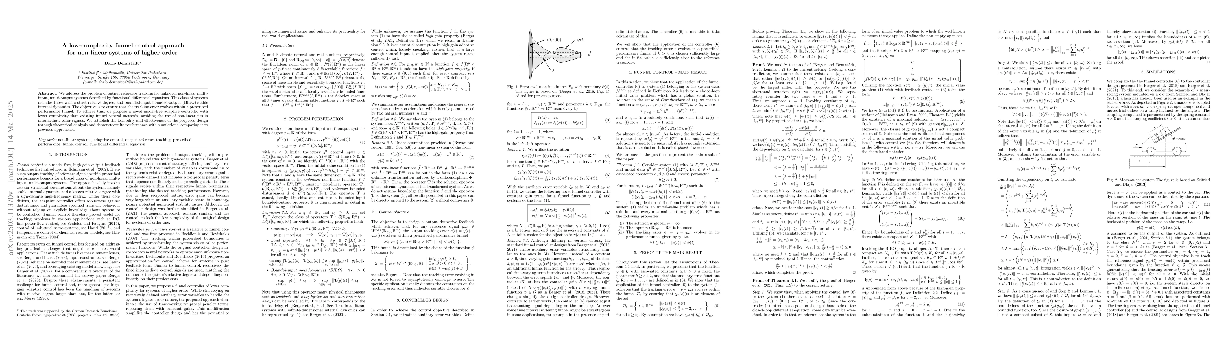 Thumbnail for A low-complexity funnel control approach for non-linear systems of
  higher-order