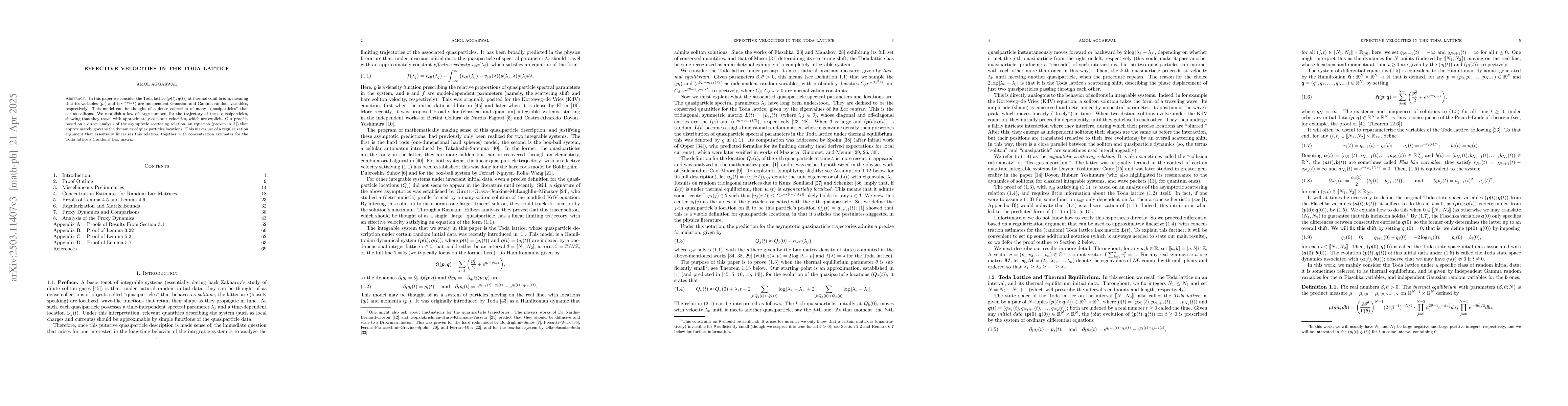 Thumbnail for Effective Soliton Velocities in the Toda Lattice