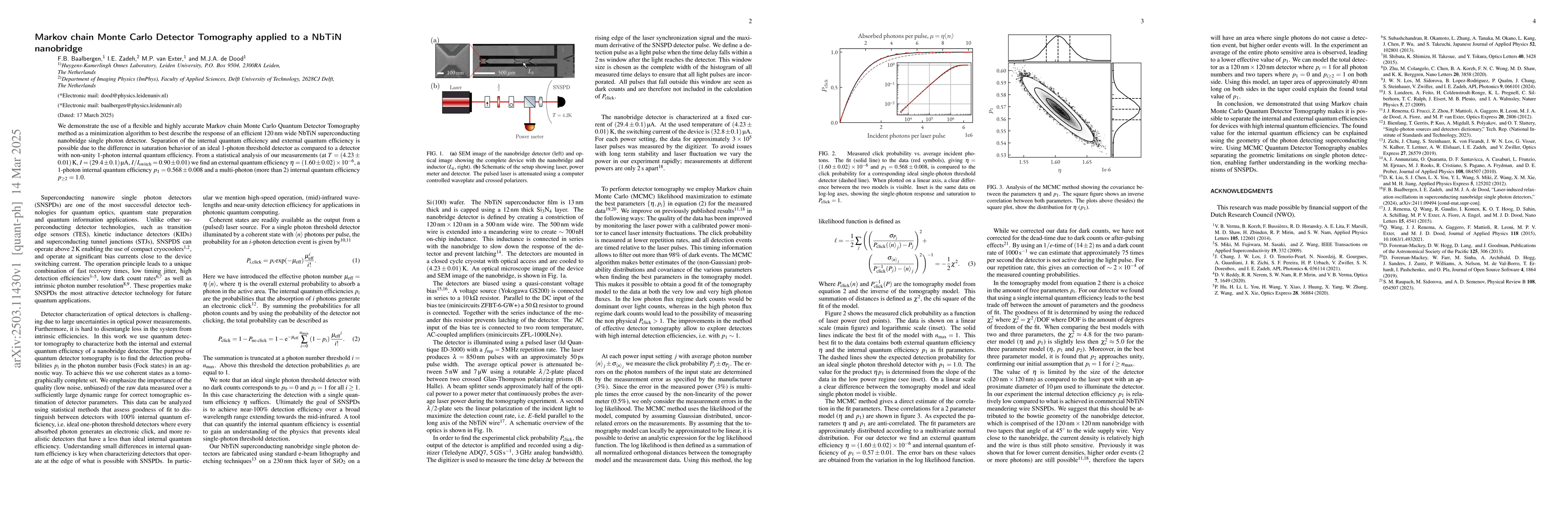 Thumbnail for Markov chain Monte Carlo Detector Tomography applied to a NbTiN
  nanobridge