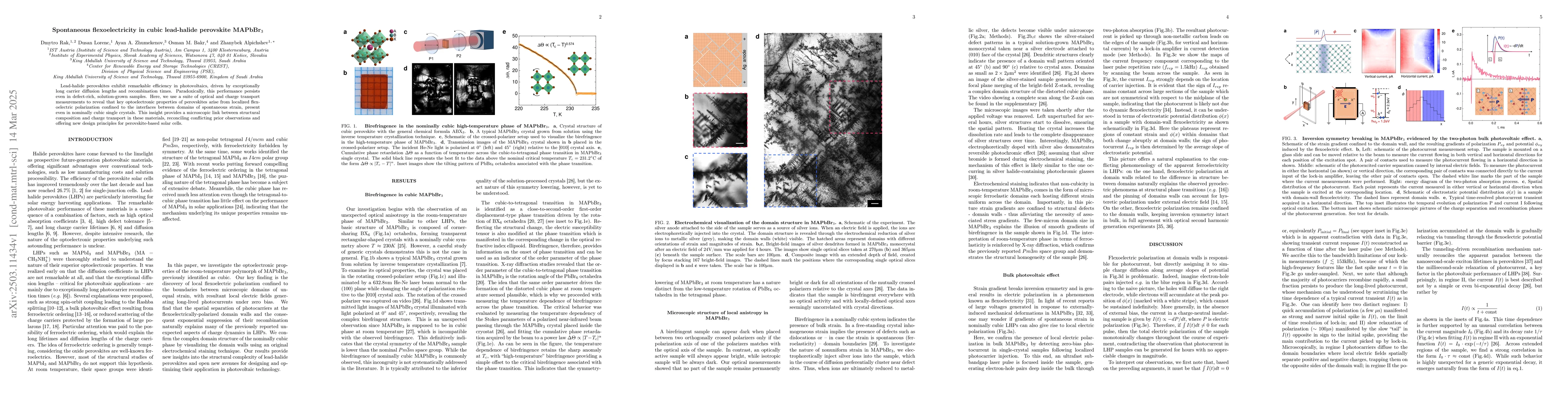 Thumbnail for Spontaneous flexoelectricity in cubic lead-halide perovskite MAPbBr$_3$