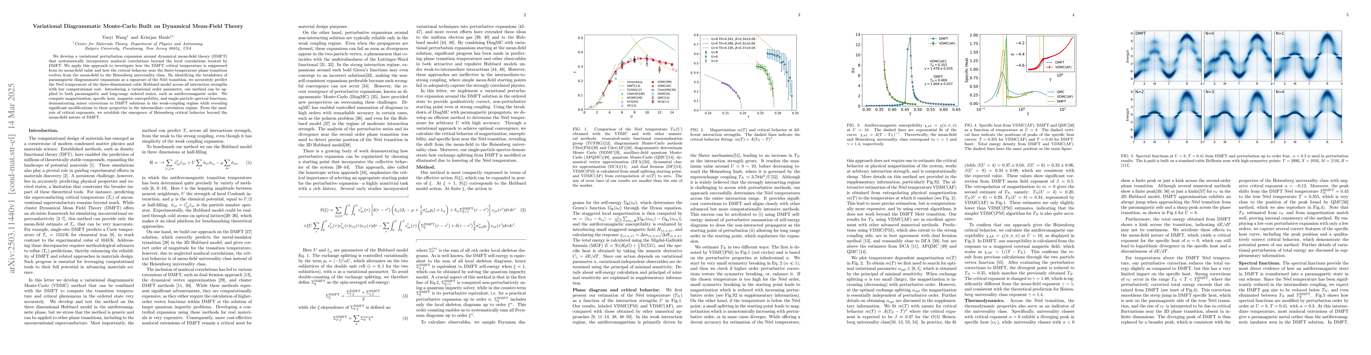Thumbnail for Variational Diagrammatic Monte-Carlo Built on Dynamical Mean-Field
  Theory