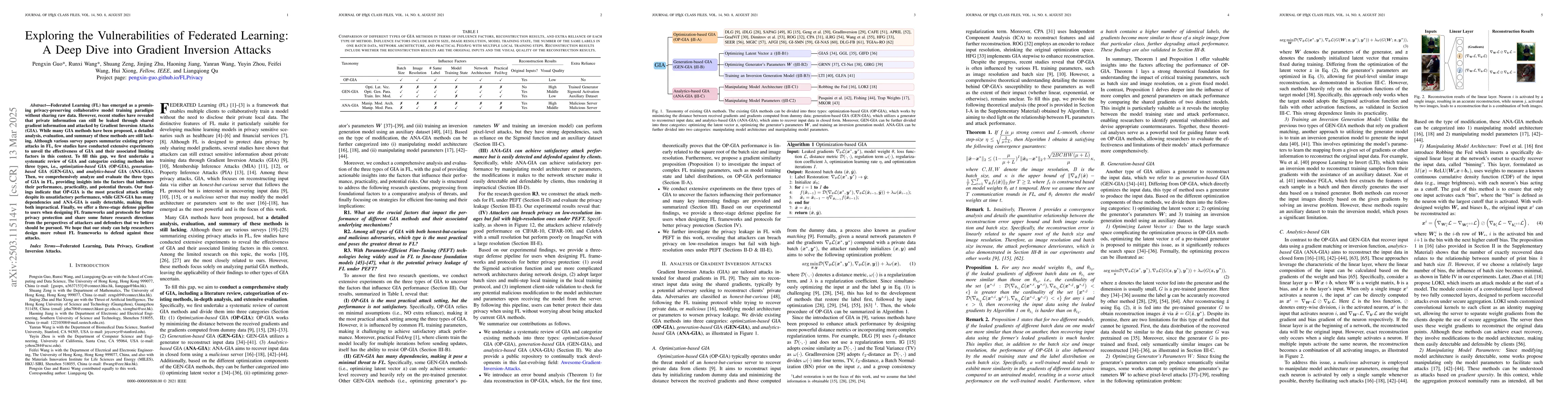 Thumbnail for Exploring the Vulnerabilities of Federated Learning: A Deep Dive into
  Gradient Inversion Attacks