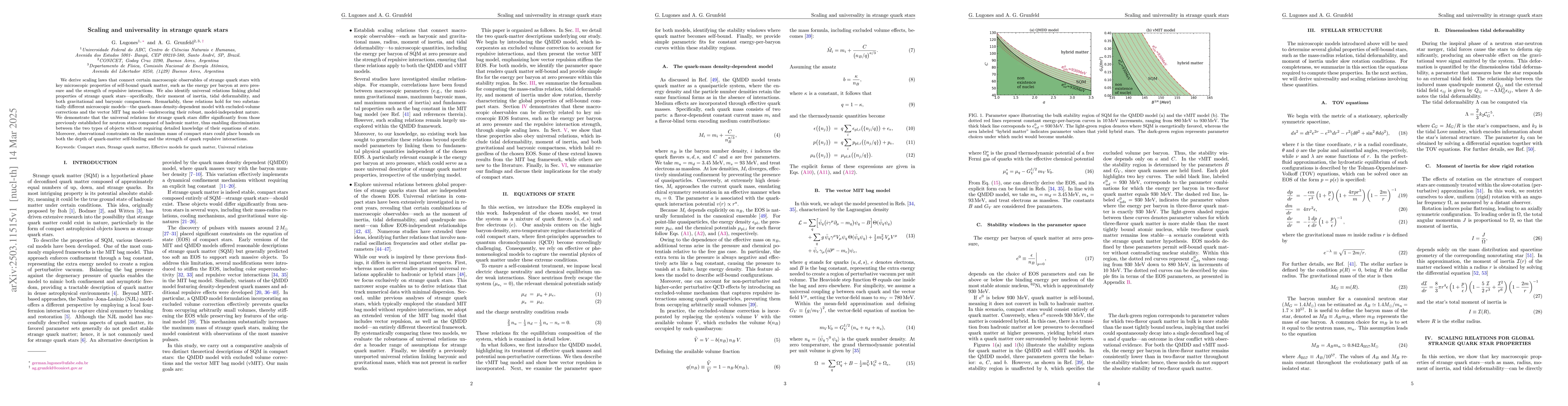 Thumbnail for Scaling and universality in strange quark stars