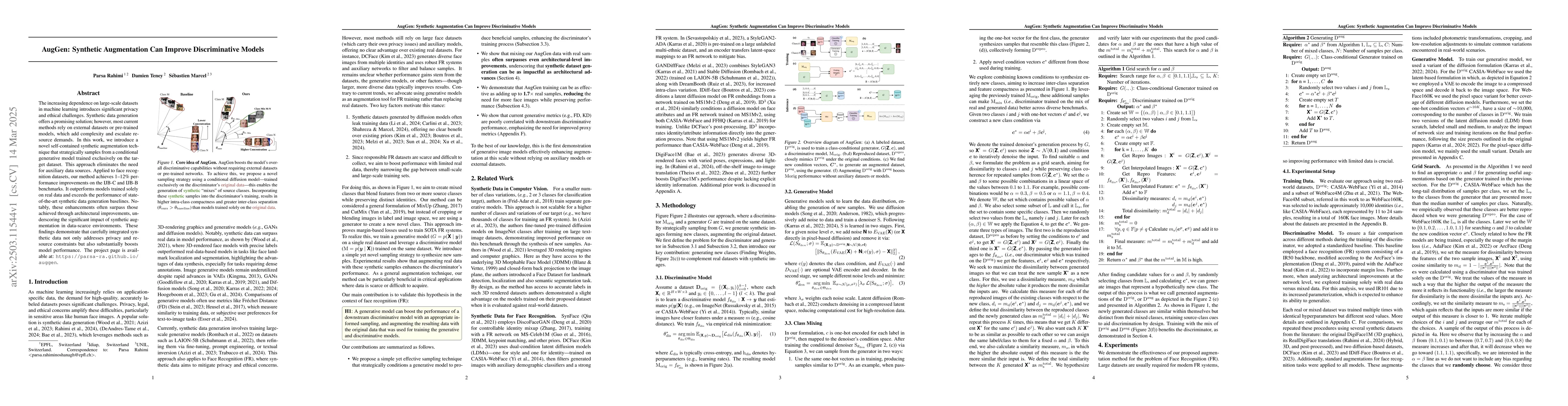 Thumbnail for AugGen: Synthetic Augmentation Can Improve Discriminative Models