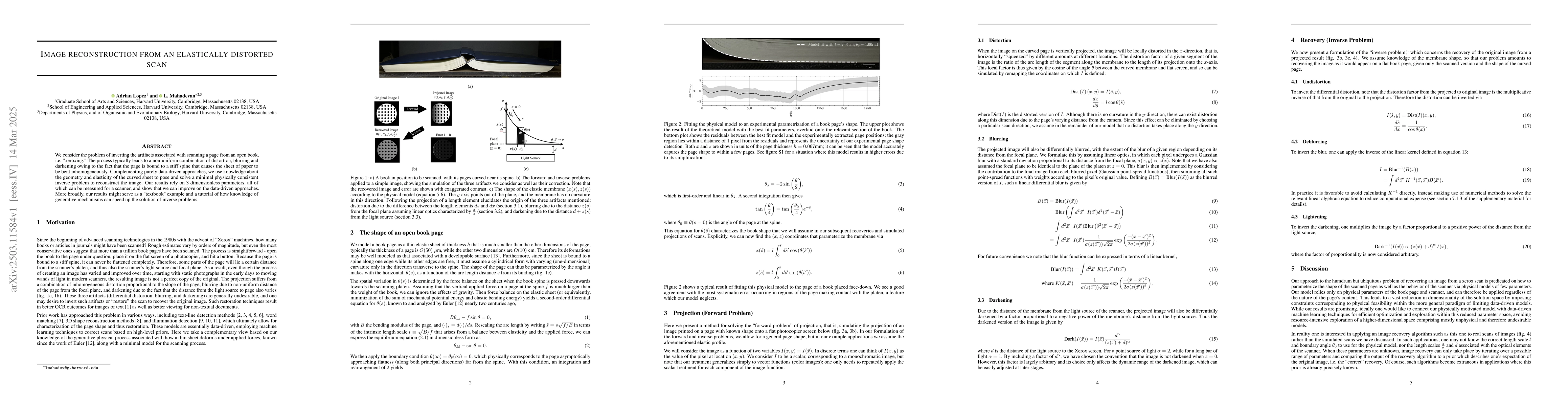 Thumbnail for Image Reconstruction from an Elastically Distorted Scan