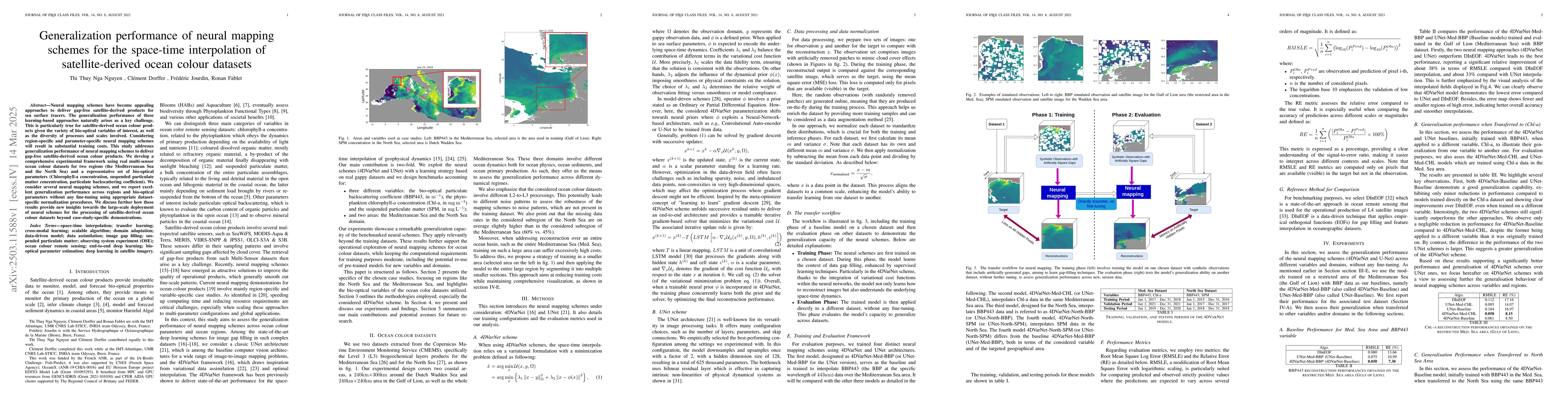 Thumbnail for Generalization performance of neural mapping schemes for the space-time
  interpolation of satellite-derived ocean colour datasets