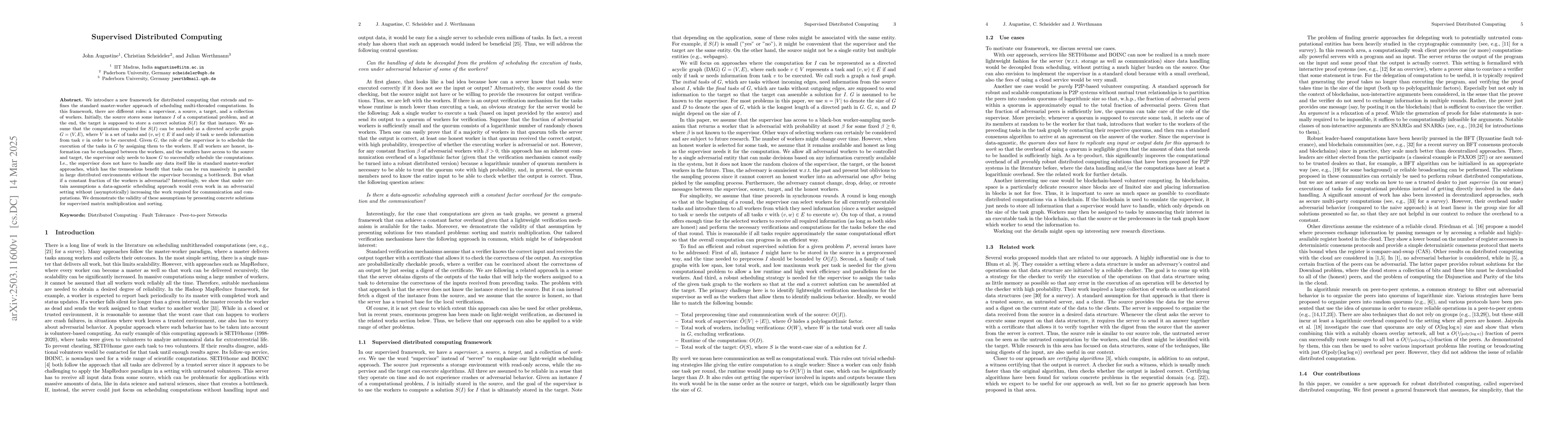 Thumbnail for Supervised Distributed Computing