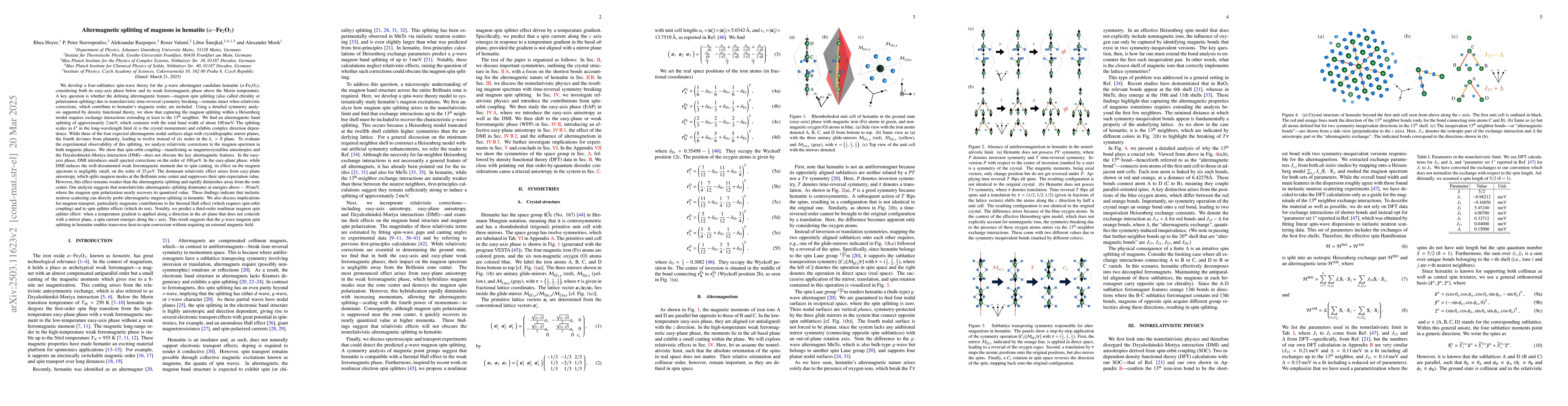 Thumbnail for Altermagnetic splitting of magnons in hematite ($α$-Fe$_2$O$_3$)