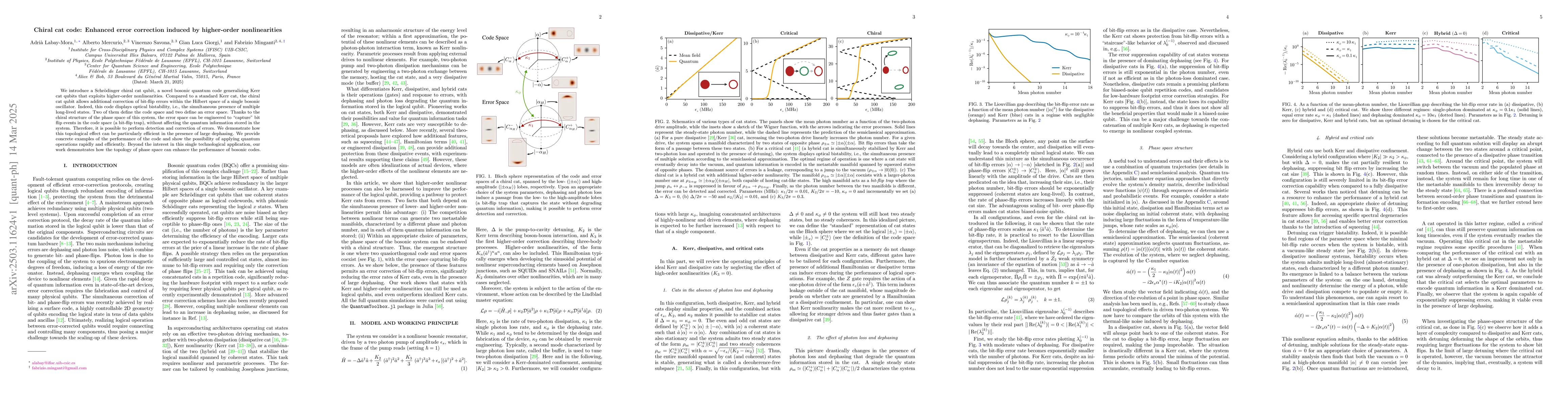Thumbnail for Chiral cat code: Enhanced error correction induced by higher-order
  nonlinearities
