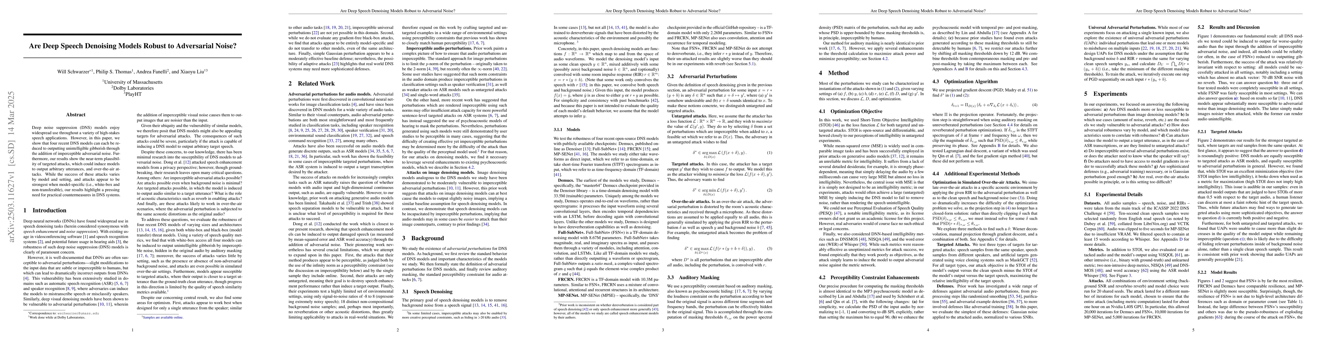 Thumbnail for Are Deep Speech Denoising Models Robust to Adversarial Noise?
