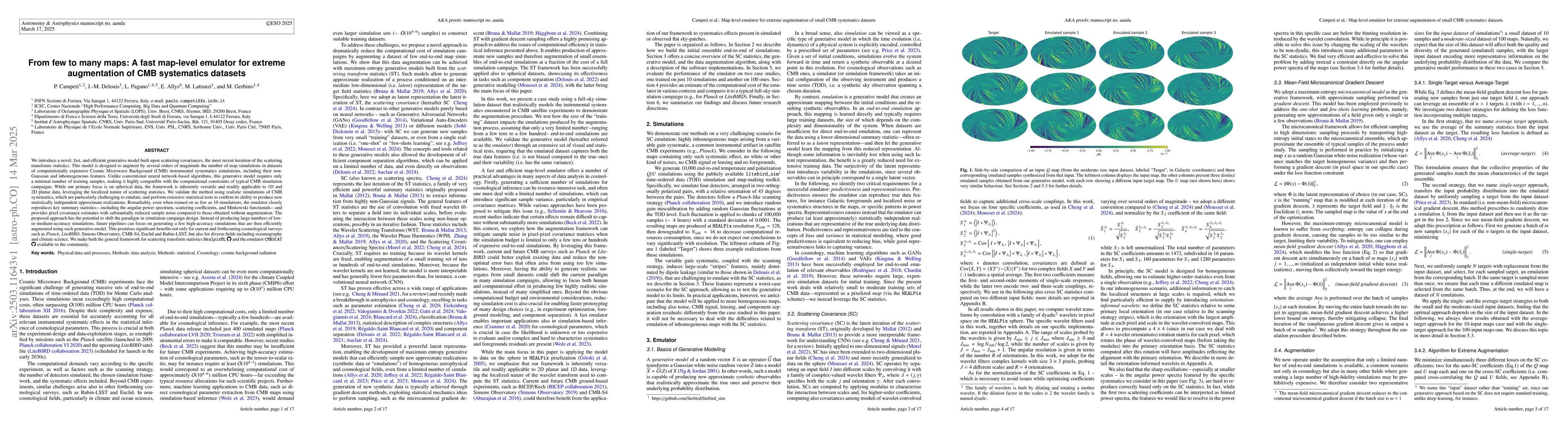 Thumbnail for From few to many maps: A fast map-level emulator for extreme
  augmentation of CMB systematics datasets