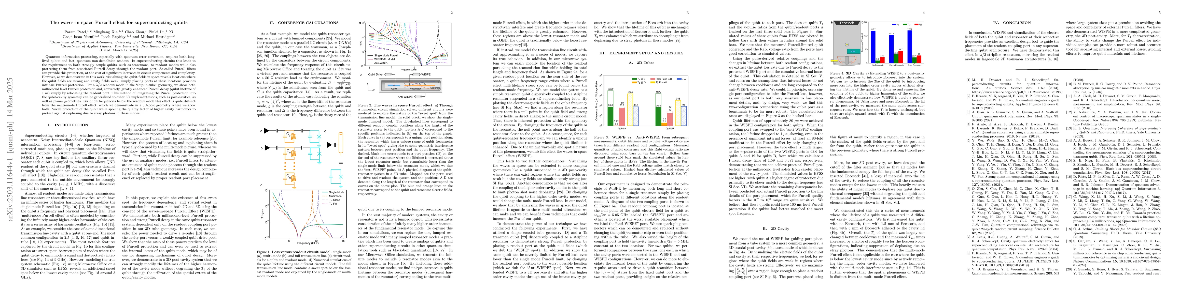 Thumbnail for The waves-in-space Purcell effect for superconducting qubits