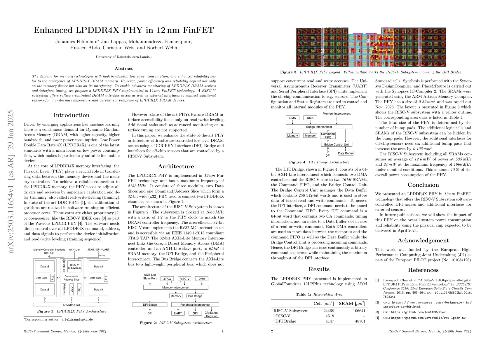 Thumbnail for Enhanced LPDDR4X PHY in 12 nm FinFET