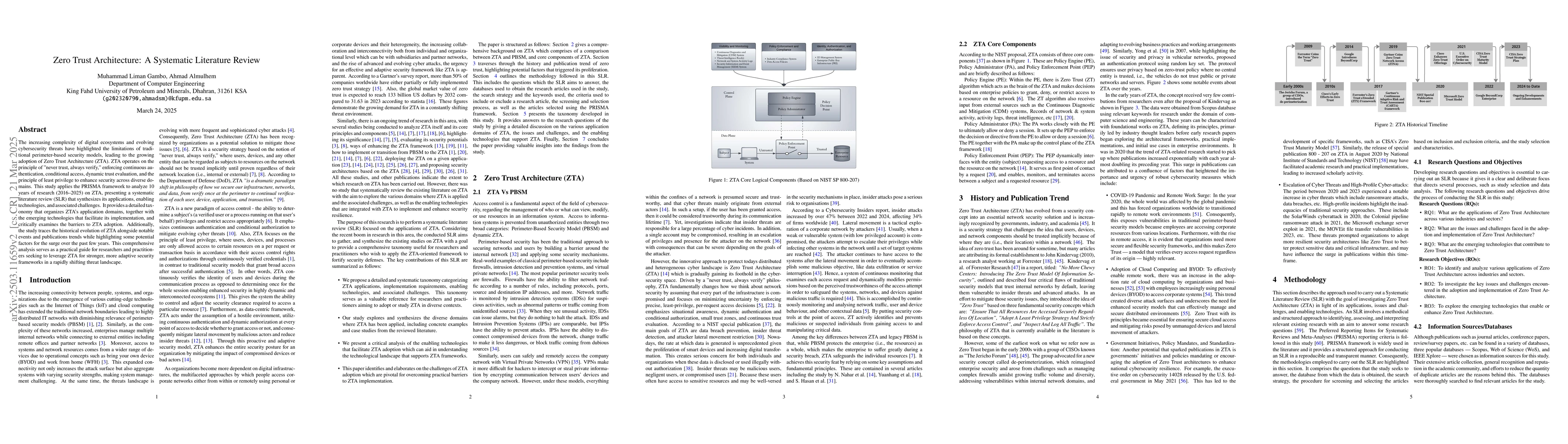 Thumbnail for Zero Trust Architecture: A Systematic Literature Review