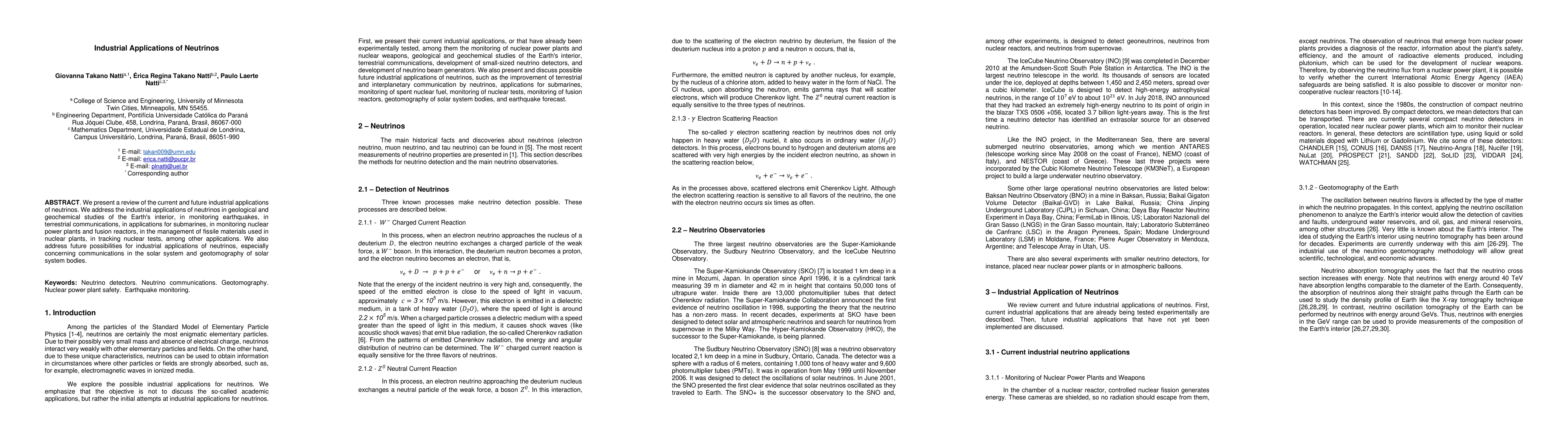 Thumbnail for Industrial Applications of Neutrinos