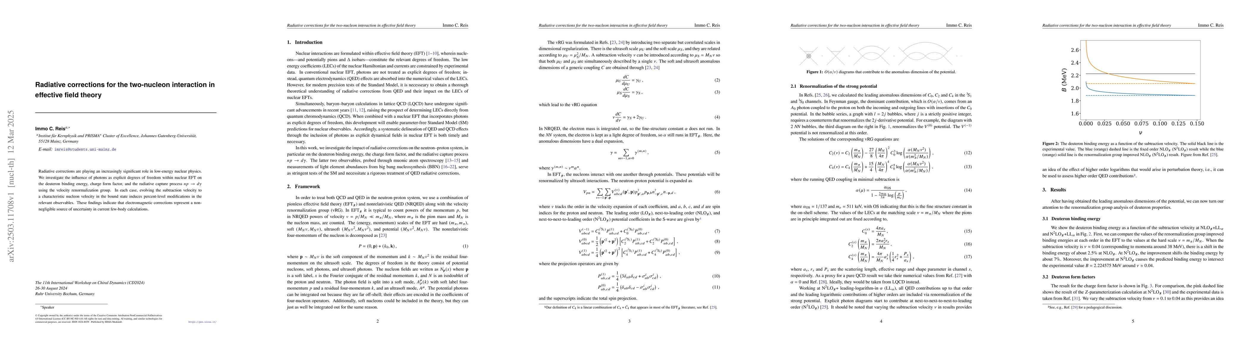 Thumbnail for Radiative corrections for the two-nucleon interaction in effective field
  theory