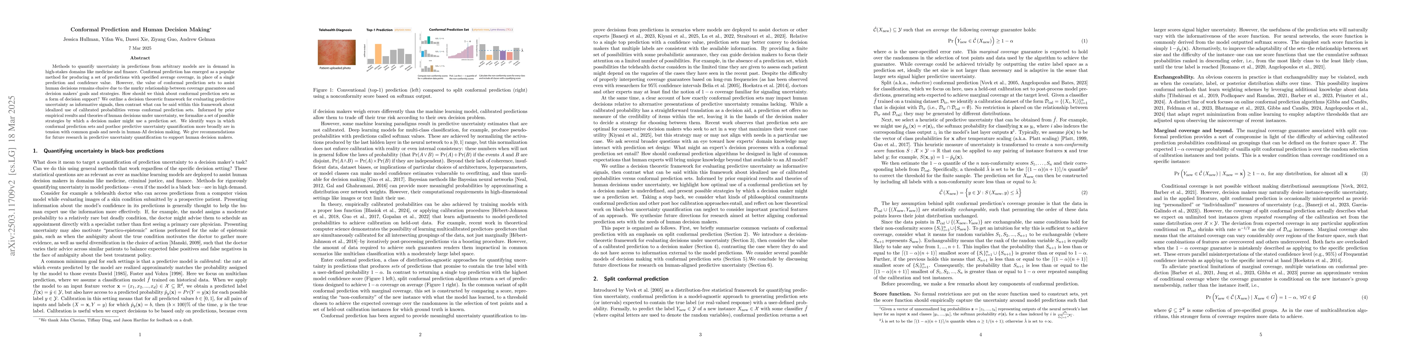 Thumbnail for Conformal Prediction and Human Decision Making