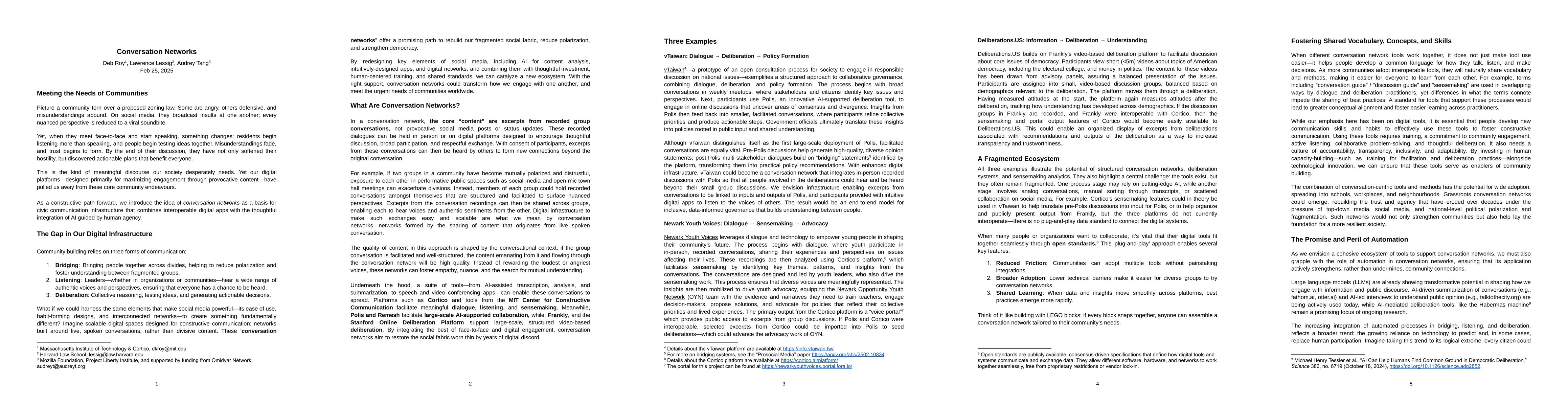 Thumbnail for Conversation Networks