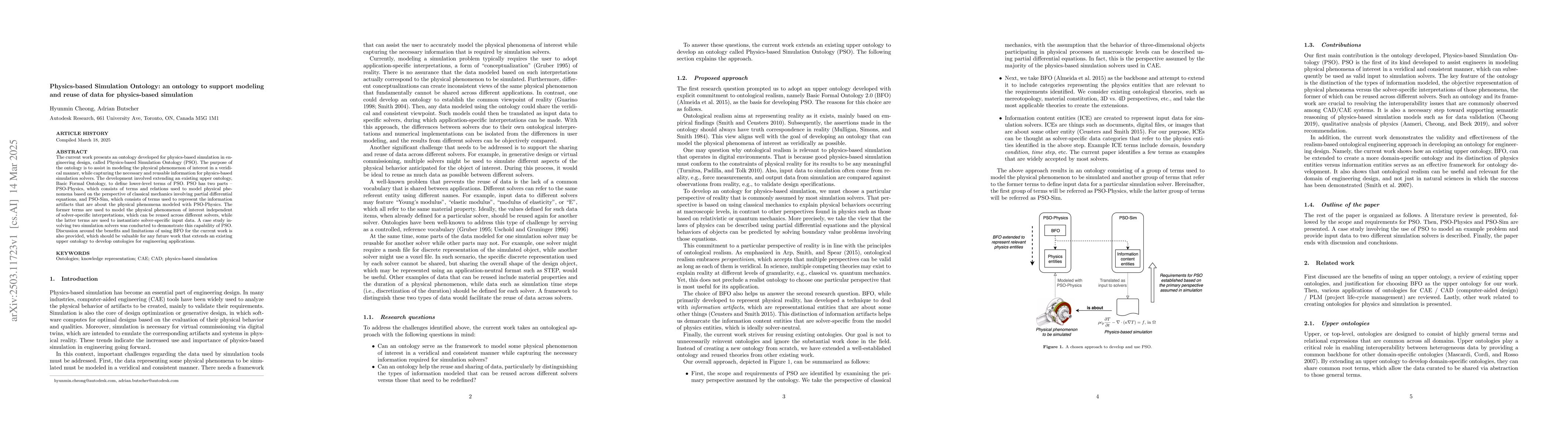 Thumbnail for Physics-based simulation ontology: an ontology to support modelling and
  reuse of data for physics-based simulation