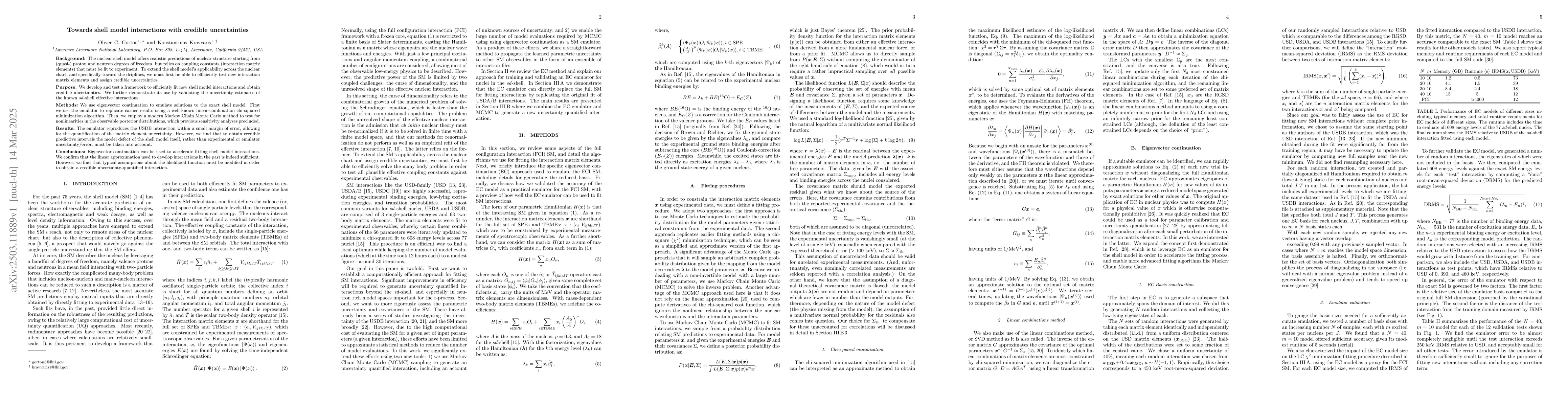 Thumbnail for Towards shell model interactions with credible uncertainties
